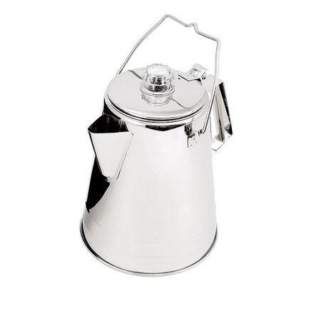 GSI OUTDOORS GSI Outdoors Glacier Stainlesss Steel Conical Percolator - 14 Cup 65014